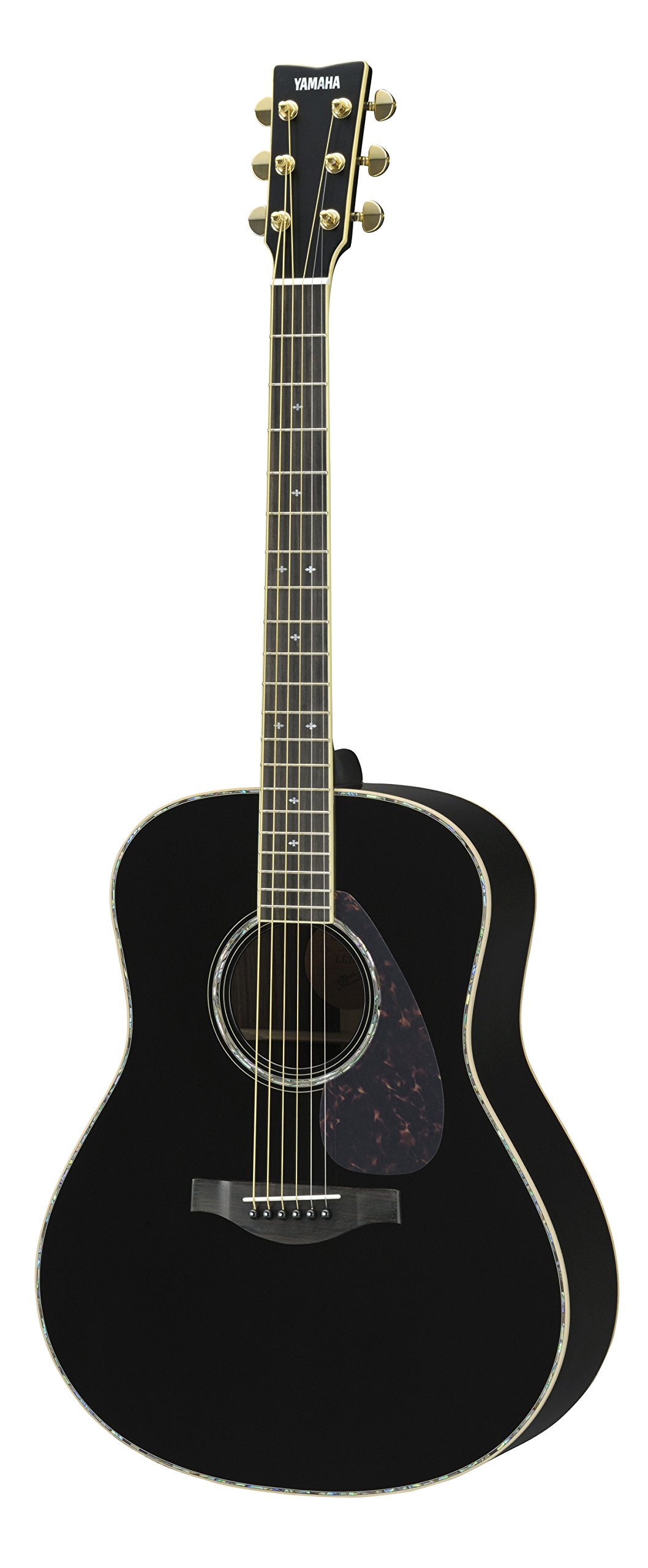 L-Series LL16RD Solid Rosewood Acoustic-Electric Guitar w/ Case - Black, Abalone Inlay