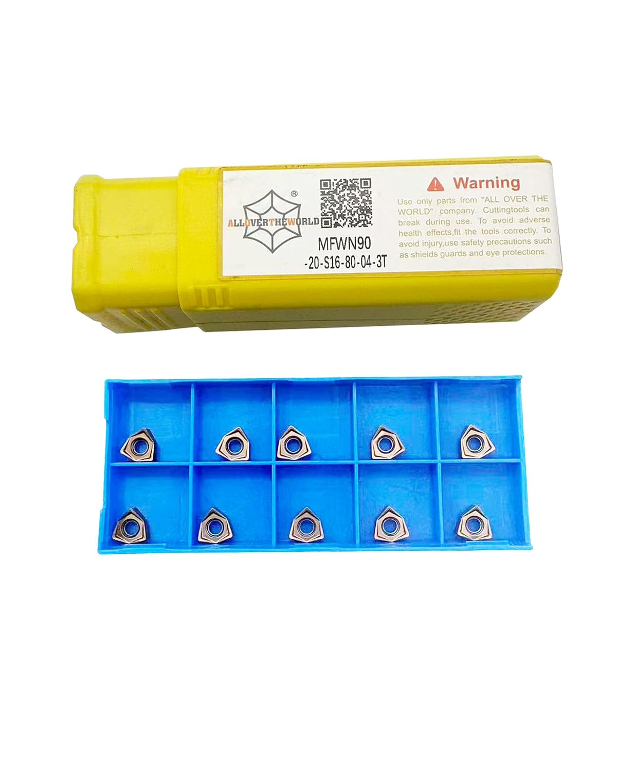 10pcs WNMU040304 Carbide Insert with MFWN90 End Mill Tool Holder
