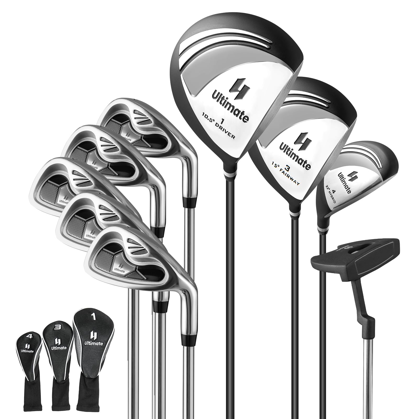 Amazon.co.jp: GYMAX メンズ ゴルフ クラブのみセット 右利き用