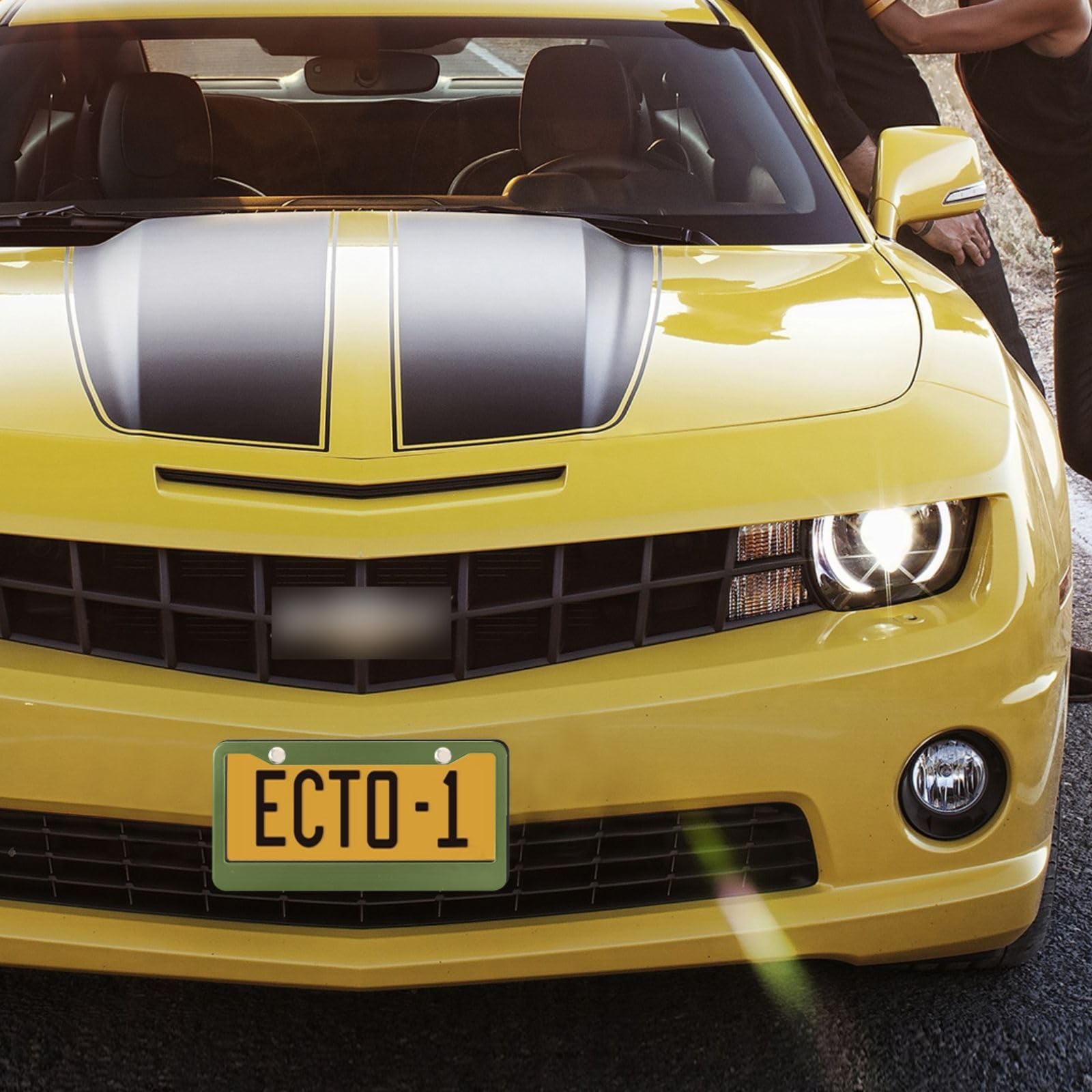 Dark Green License Plate Frames - 2 Pack Aluminum Holders With Screws & Installation Kit