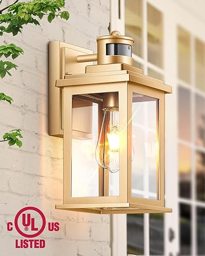 Miniatura 15 de VIANIS Luces negras para exteriores del atardecer al amanecer para casa, paquete de 2 luces de pared al aire libre, luces de porche impermeables