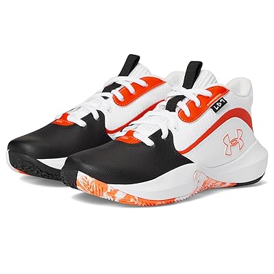 Under Armour Kids Grade School Lockdown 7 (Big Kid) Kids Shoes Black/White/Ares Red