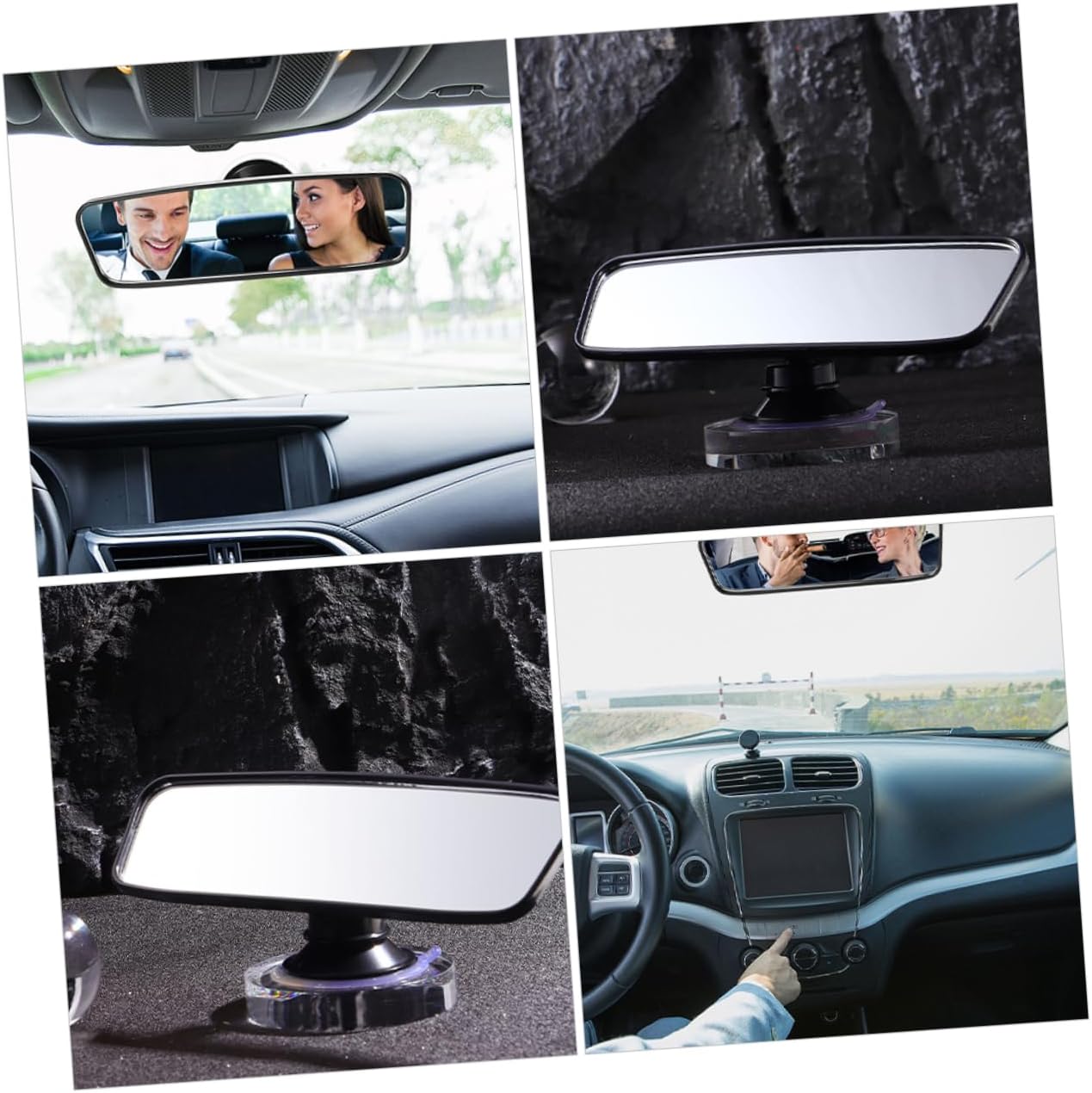 ULTECHNOVO 2pcs Rearview Mirror Newborn Carseat Seat for Babies Babydoll Stroller Cars Mirror Carseats Suction Cup Stroller Wagon Seat Glass Black 9 71RkCwdXJkL. AC SL1285