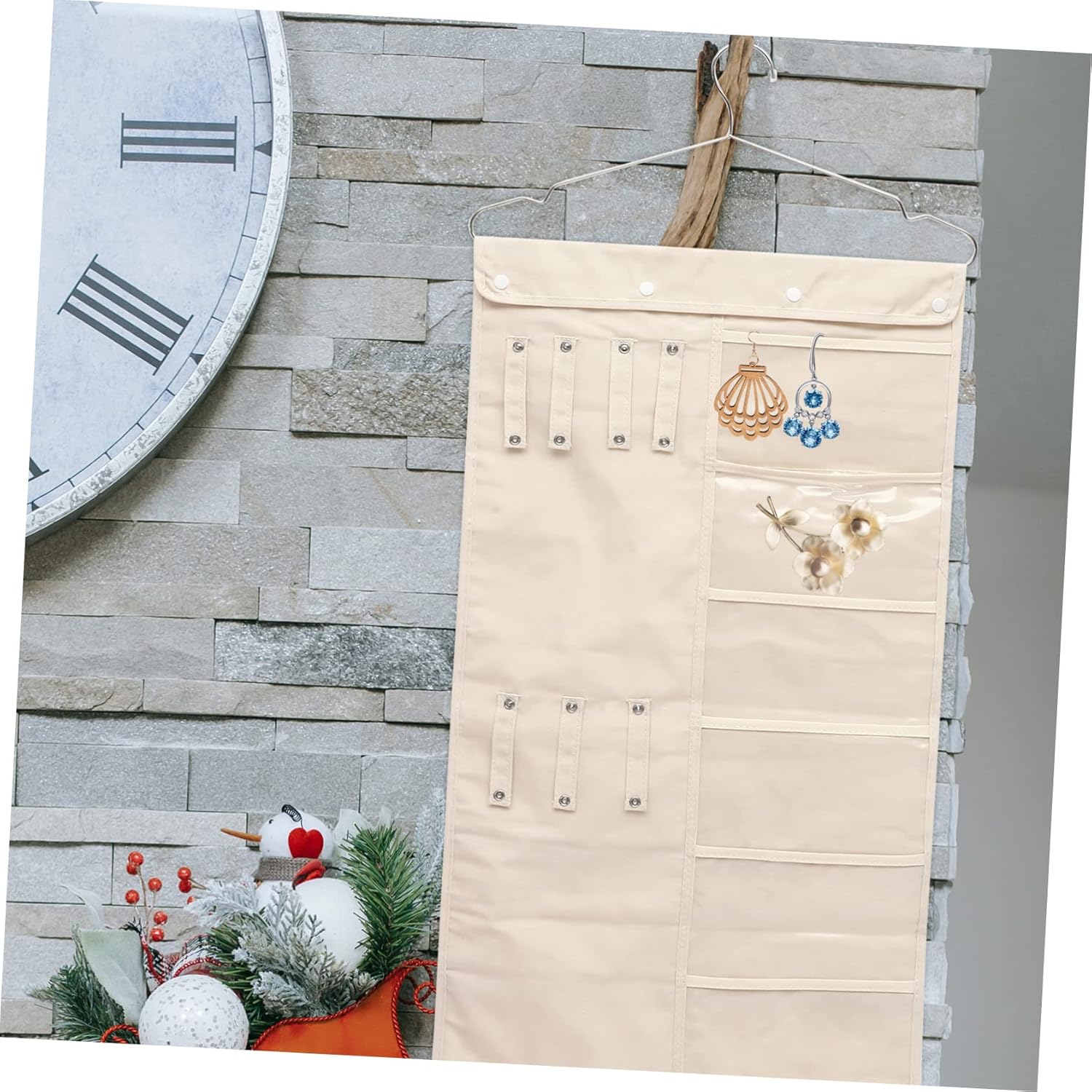 4 Pcs Storage Bag Jewelry Bags with Hanger Kid Sunglasses Necklace Pendant Clear Earrings Hanging Jewelry Organizer Earrings Trendy Jewelry Rack Fashion Child