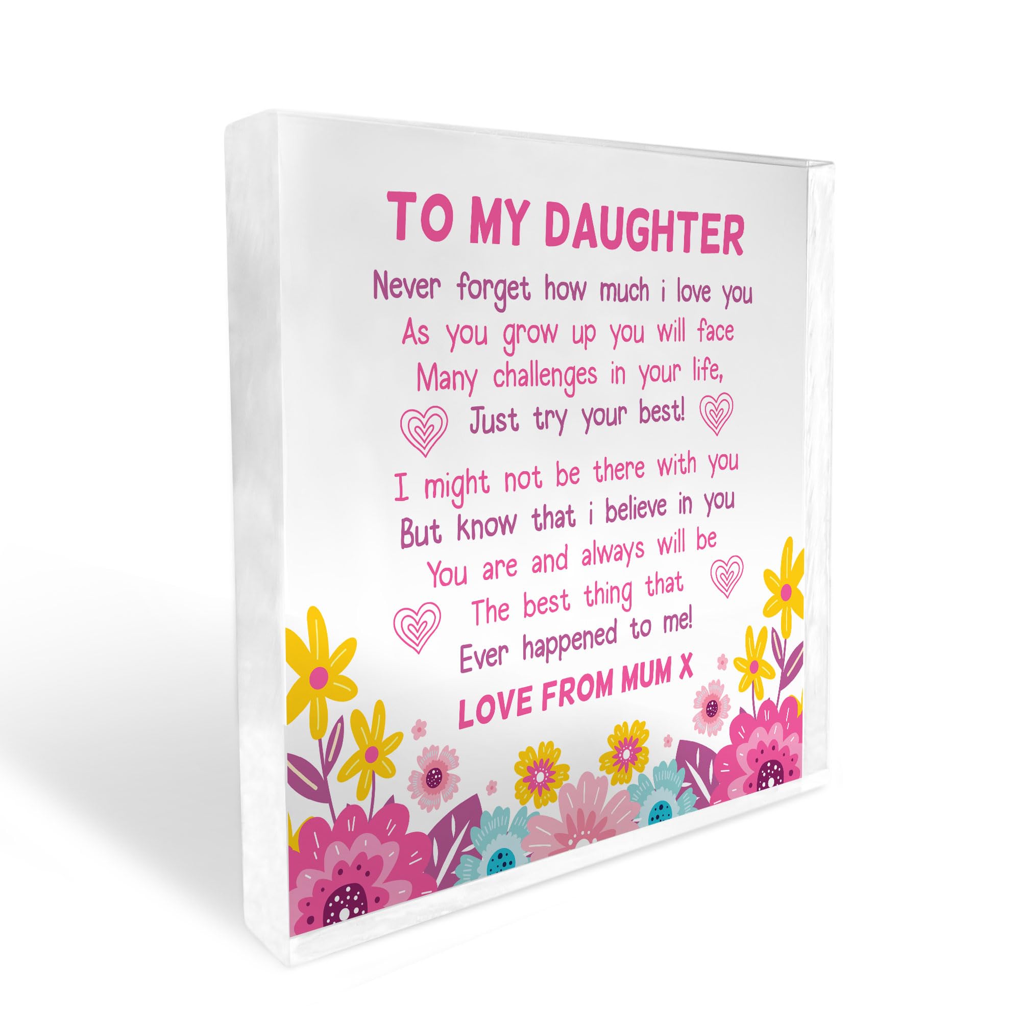 Red Ocean Gift For Daughter, Mum And Daughter Plaque, Mother Daughter Plaque, Gift For Daughter, Daughter Birthday Gifts, Gift For Her, Daughter Gifts From Mum