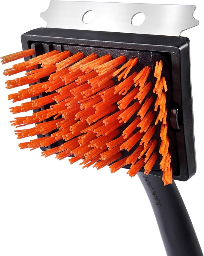 Unicook Barbecue Grill Brush, Heavy Duty Nylon Bristles BBQ Brush