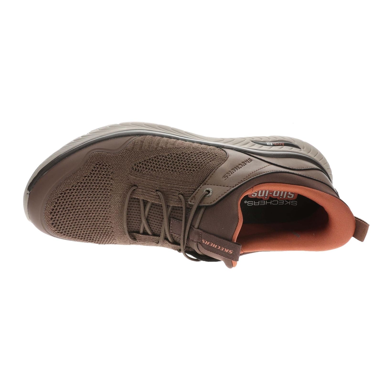 Skechers USA Men's Men's Arch Fit Crosser-Emeric Sneaker, Brown, 8.5 Wide