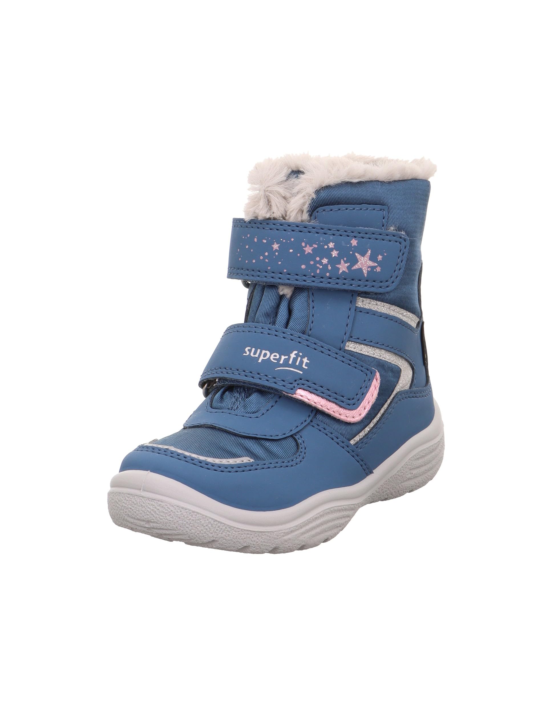 Superfit Girls' Crystal Snow Boots, Blue/grey 8020., 10.5 UK Child