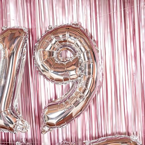 Miniatura 4 de Restaurantware Balloonify - Globo de 16 pulgadas con número 1, globo digital para fiesta, número 9, autosellante, lámina plateada, Mylar para