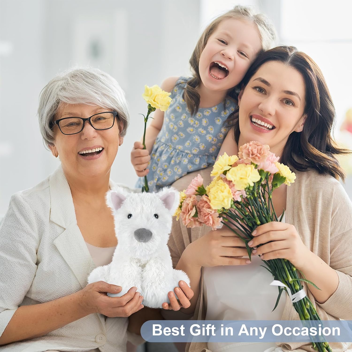 Coolable & Heatable West Highland White Terrier Dog Stuffed Animals for Kids & Adult, Westie Puppy Plush Toys Microwavable Heating Pad for Soothing & Period, Lavender Plushies for Anxiety - Image 7