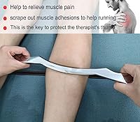 Vista 2 de Muscle Scraper Stainless Steel Gua sha Scraping Massage Tool IASTM Tools Great Soft Tissue Mobilization Tool 14 inch Long bar(Double Edge)