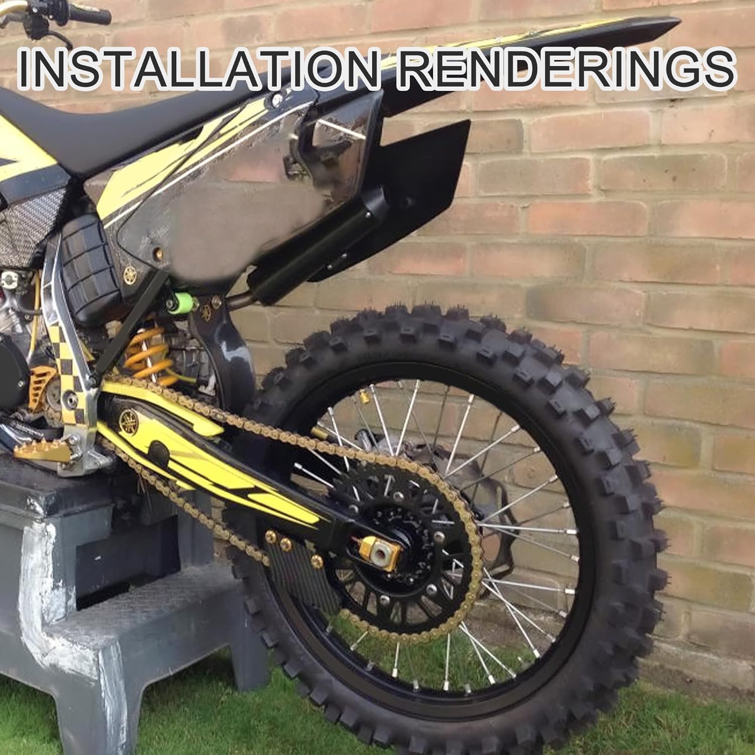 Catena Moto, 420 Sostituzione per 50CC 110CC 125CC Cinese ATV 4 Wheeler Quad Pocket Bike Buggy
