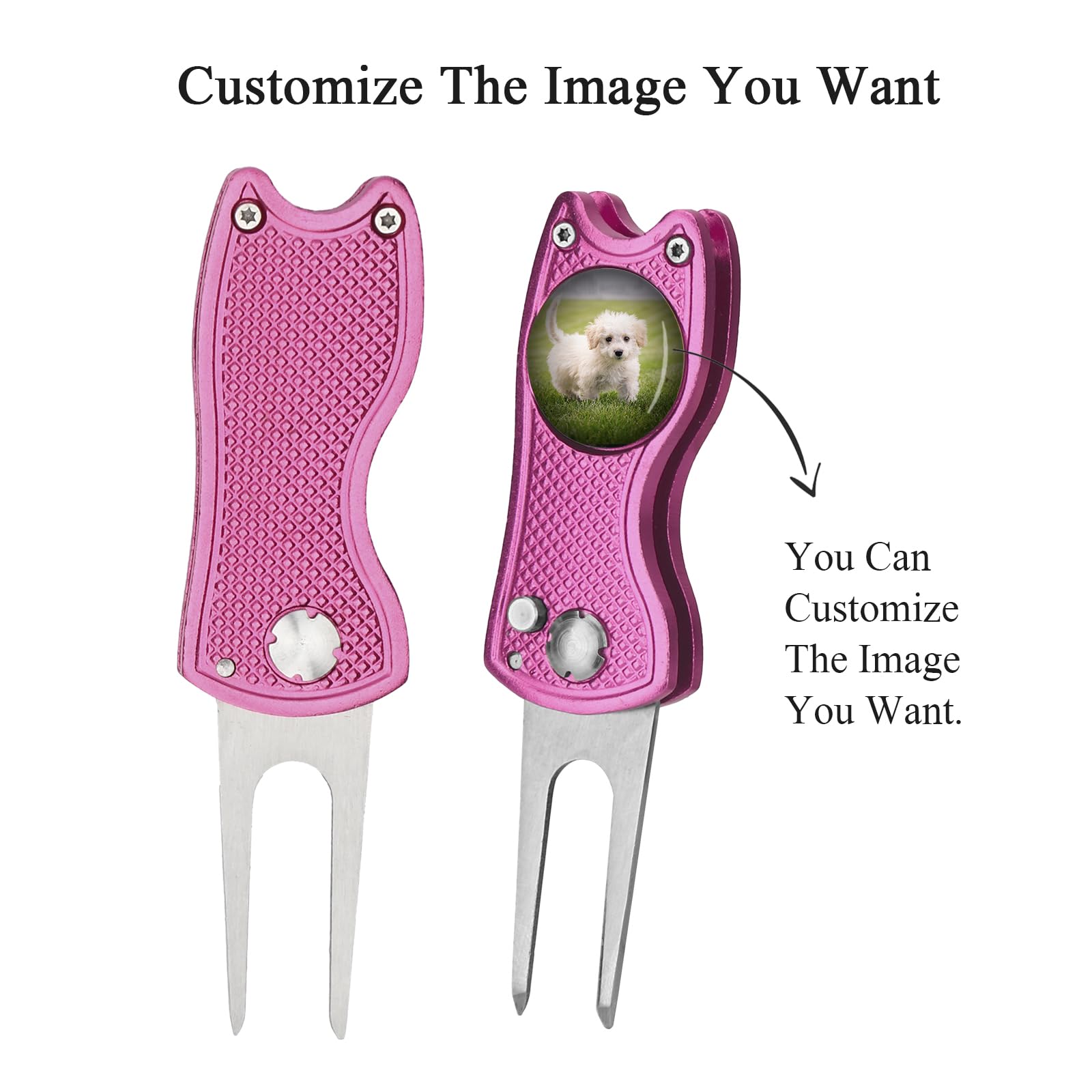 Personalized Photo Golf Divot Tool Custom Golf Repair Tool with Logo