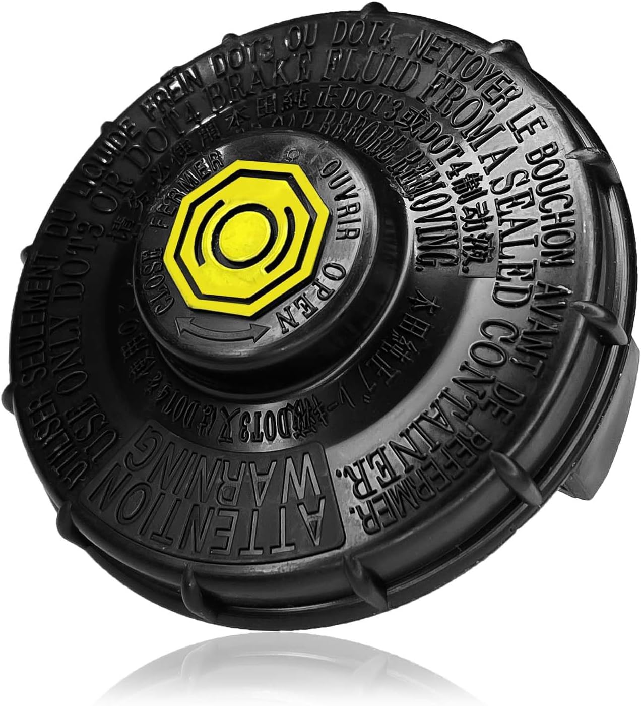 Brake Fluid Cap Brake Master Cylinder Tank Fluid Reservoir Cap Replacement for Honda, Car Accessories OEM#46662-SLE-J01 46662-SDC-A02 Compatible with Honda Accord, Fit, S2000, CR-V, Civic