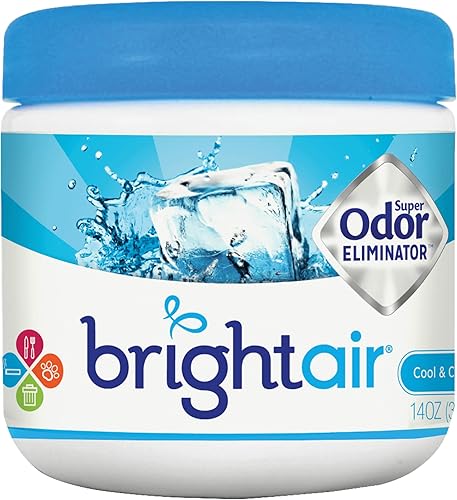 BRIGHT Air 900090EA Super Eliminador de olores, fresco y limpio, azul, 14 onzas