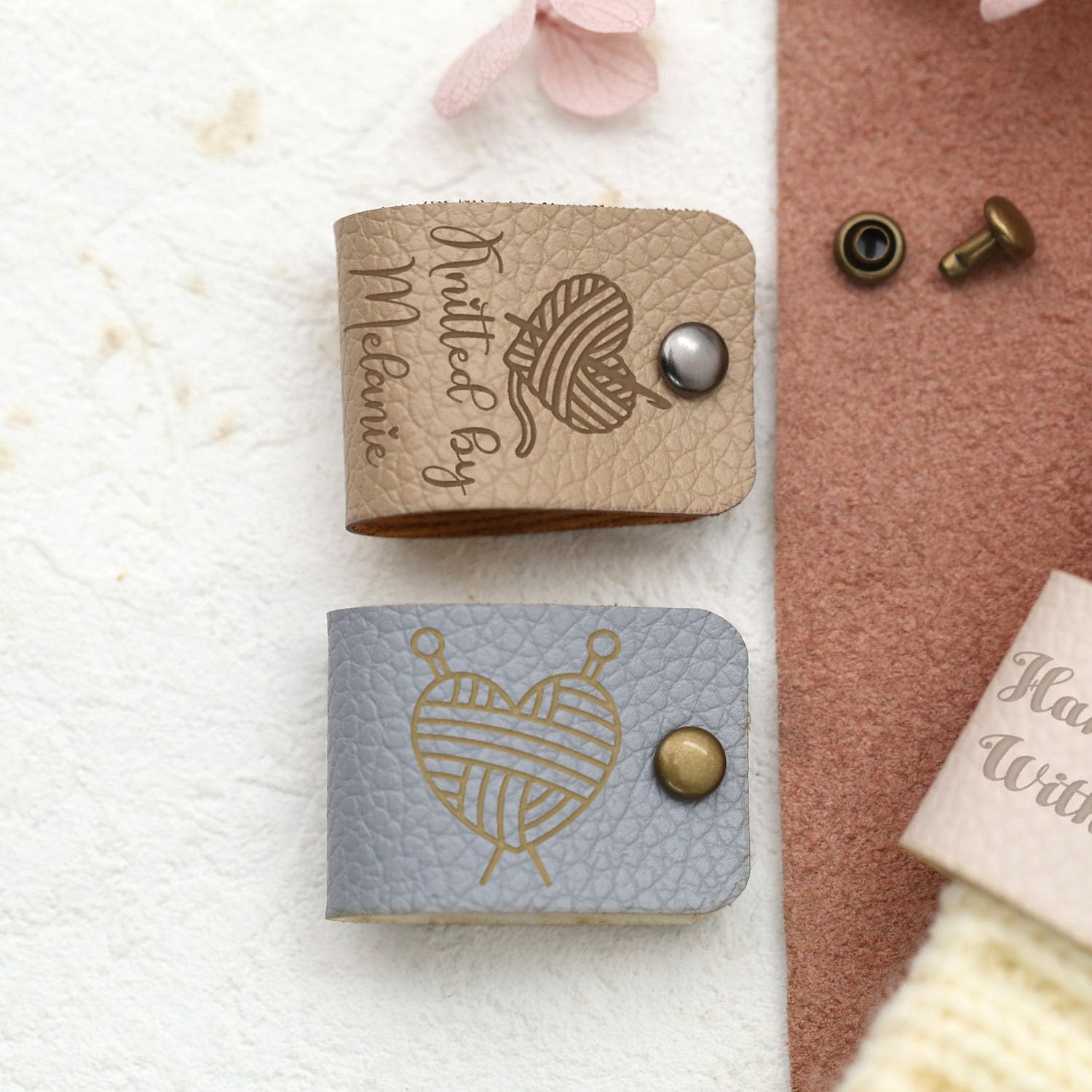 Amazon.com: Stampanda Custom Leather Tags for Crochet Items