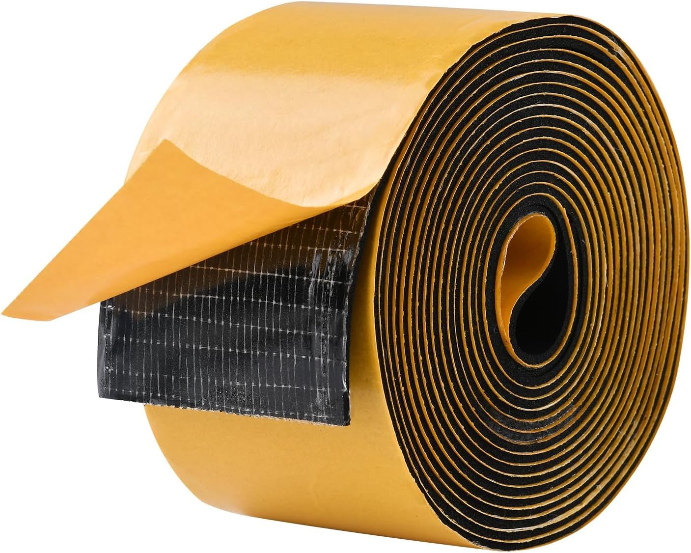 6M Foam Tape 50mm Wide X 1.5mm Thick,Self Adhesive Neoprene Weather Strip,Rubber Gasket Seal,Anti-Vibration,Anti-Collision, Shockproof Insulation for Window Door Car