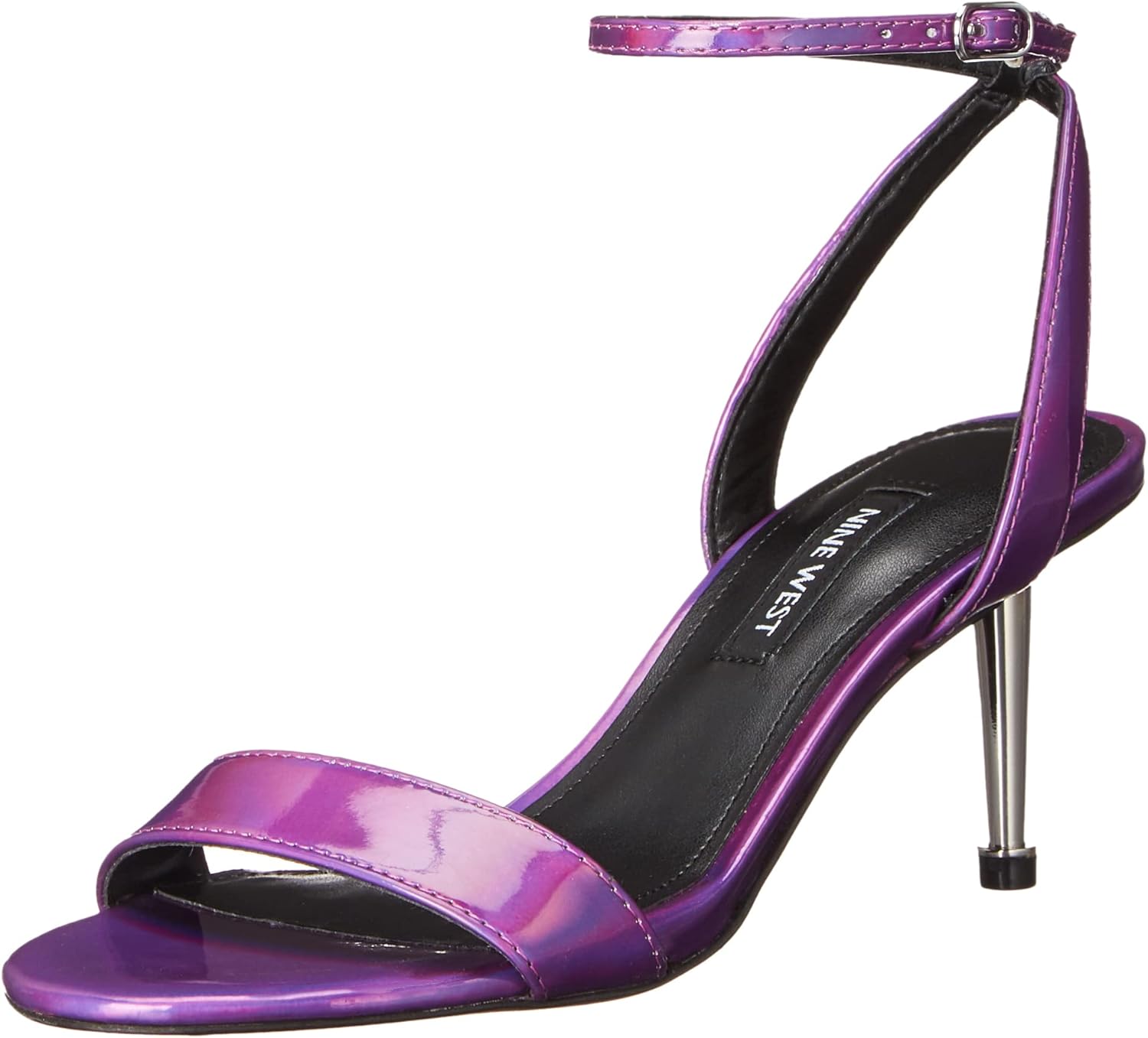 Nine West Women's ANNY3 Heeled Sandal, Purple, 7.5