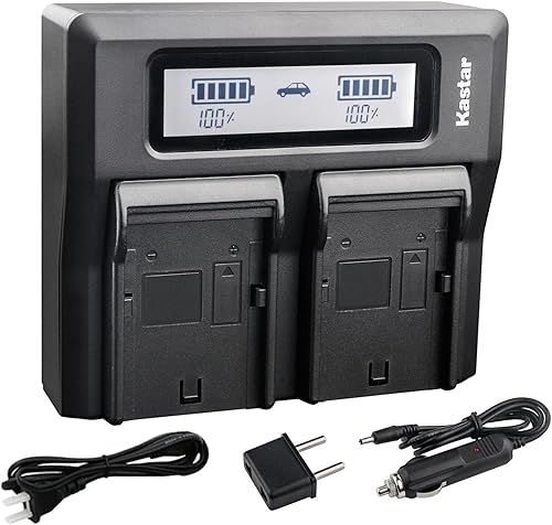 Kastar Cargador rápido LCD para Sony NP-F990 Pro NP-F970 y Sony CCD-TR918 CCD-TR930 CCD-TR940 CCD-TR950 CCD-TR97 CCD-TRT97 CCD-TRV101 CCD-TRV119