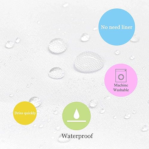 Miniatura 10 de OERJU Cortina de ducha con flores de cerezo, cortina de baño de flores nacionales japonesas, impermeable, tela de poliéster, juego de decoración de