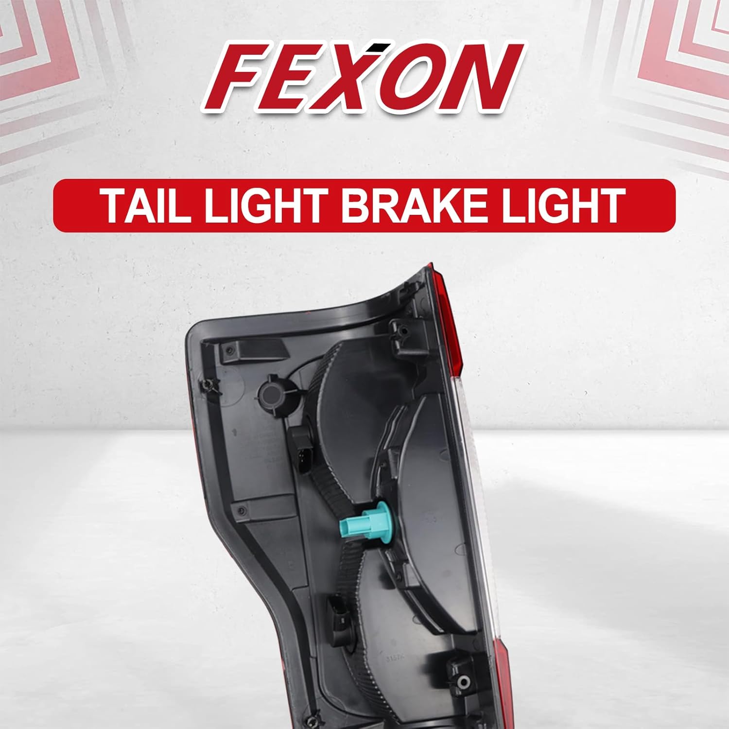 FEXON Right Passenger Side Rear Tail Light Assembly Compatible With 2017-2019 Ford F-250 F-350 Super Duty Tail Light Rear Brake Lamps Replacement Taillights HC3Z-13404-D