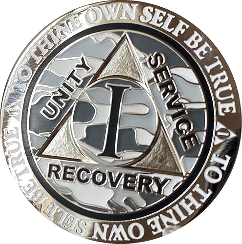 1 año AA Medallón Reflex Invierno Camo Plateado Camuflaje Color Chip