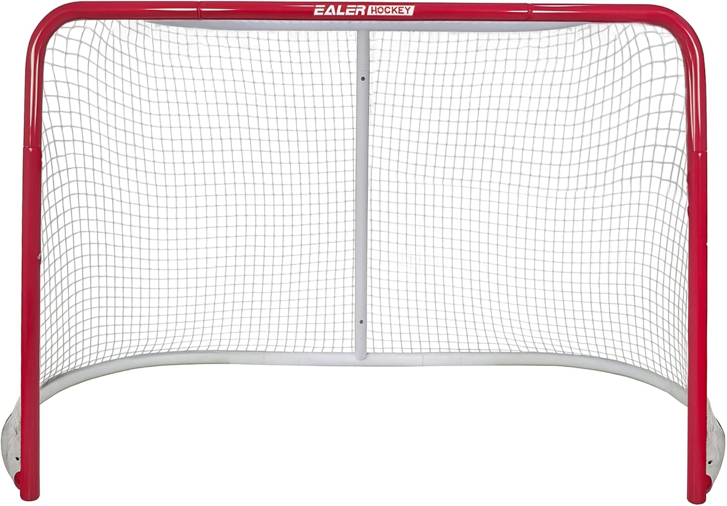 EALER Hockey Goal with Shooting Targets – 6?×4? Portable Street & Ice Goal, Heavy-Duty 2? Steel Frame, 11 Target Holes, Tear-Proof Fabric, Official Size, Easy Backyard Assembly 6'x 4' Hockey Goal