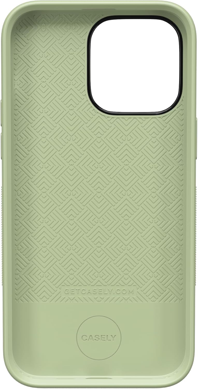 Casely iPhone 14 Pro Max Case | Kiwi Kiss | Matcha Green Shimmer | Bold Protective Design | Compatible with MagSafe