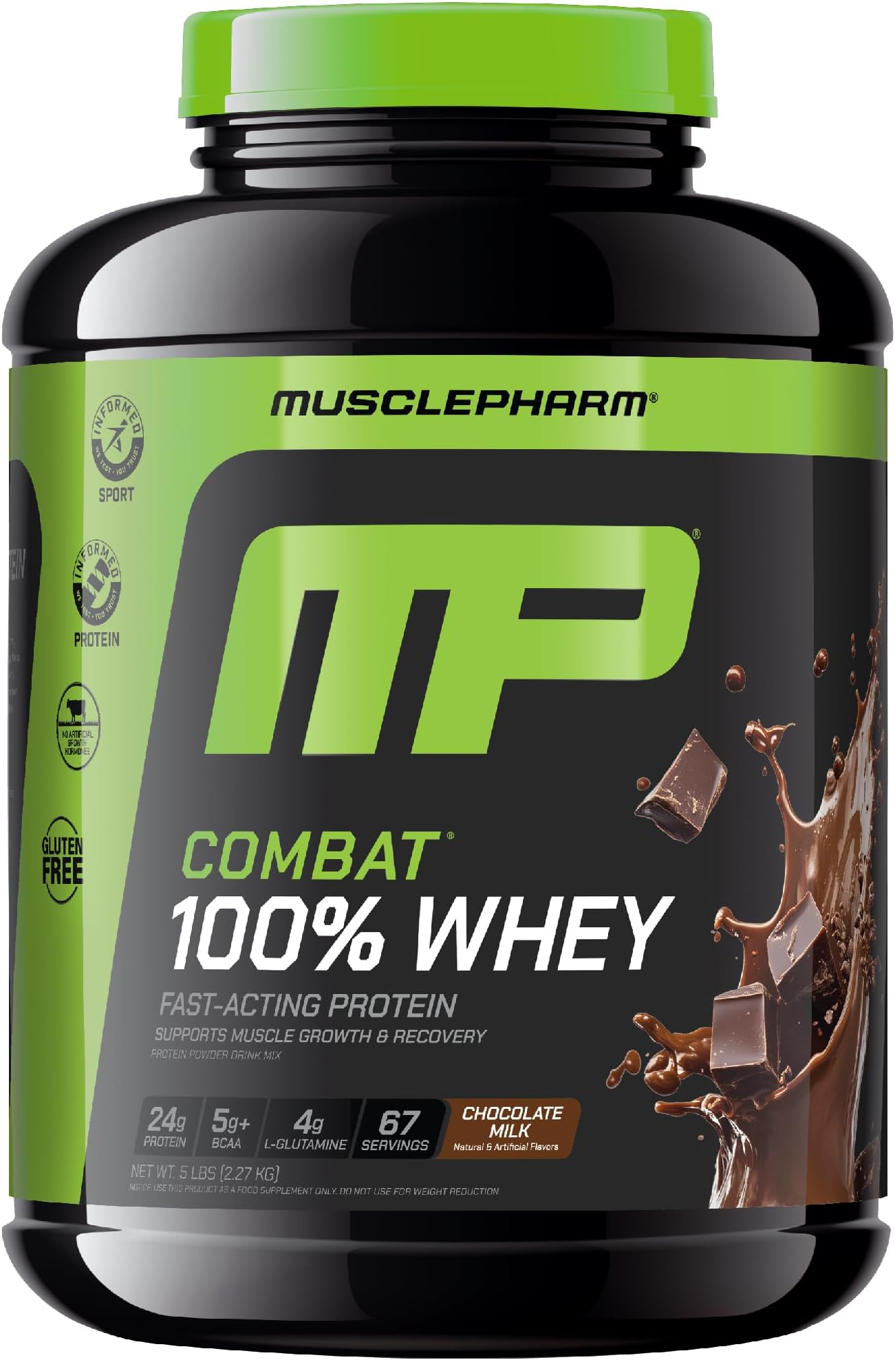Combat Whey Protein Powder Chocolate 5lbs