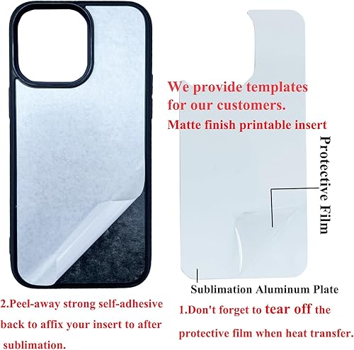 Miniatura 4 de JUSTRY 5 juegos de fundas para teléfono de sublimación a granel compatibles con Apple iPhone 15 Pro Max, 6.7 pulgadas (2023), 2 en 1 de goma suave