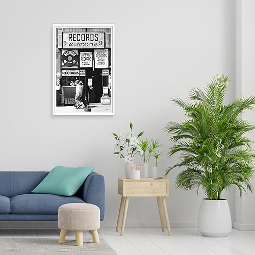 Miniatura 5 de BNGFDV Arte de pared de fotografía en blanco y negro, arte de pared retro de moda, arte estético de música, impresión en lienzo vintage, tienda de