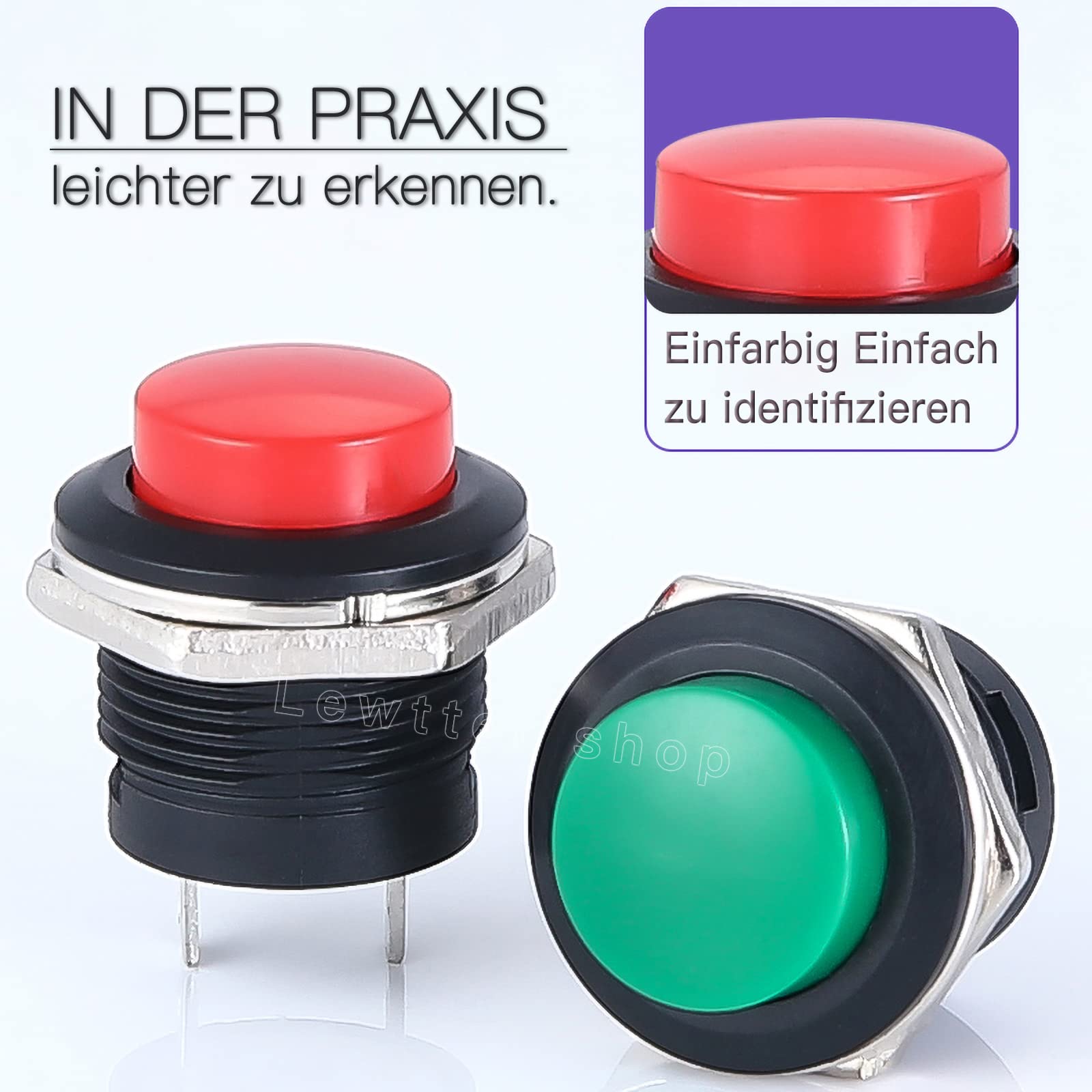 Pulsante Giallo Monoblocco, Contatti Aperti E Chiusi MPFB EMS | ADJUSA | Prezzo - Foto 7