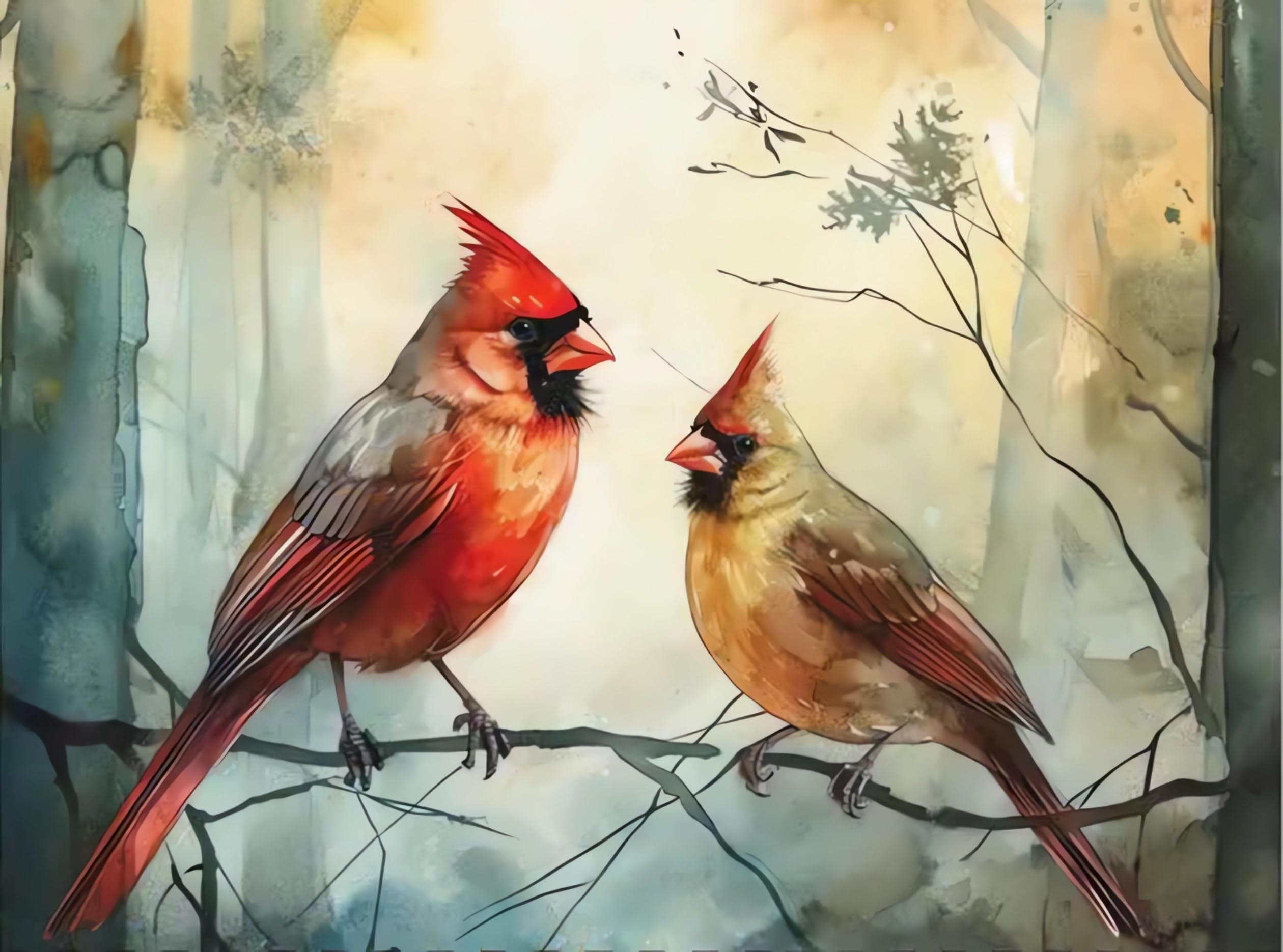 Bird Wall Calendar 2026, 12-Months Hanging Art Calendar Jan. to Dec. 2026, 11" x 8.5" Monthly Planner Wall with Thick Paper for Office School Home Teacher