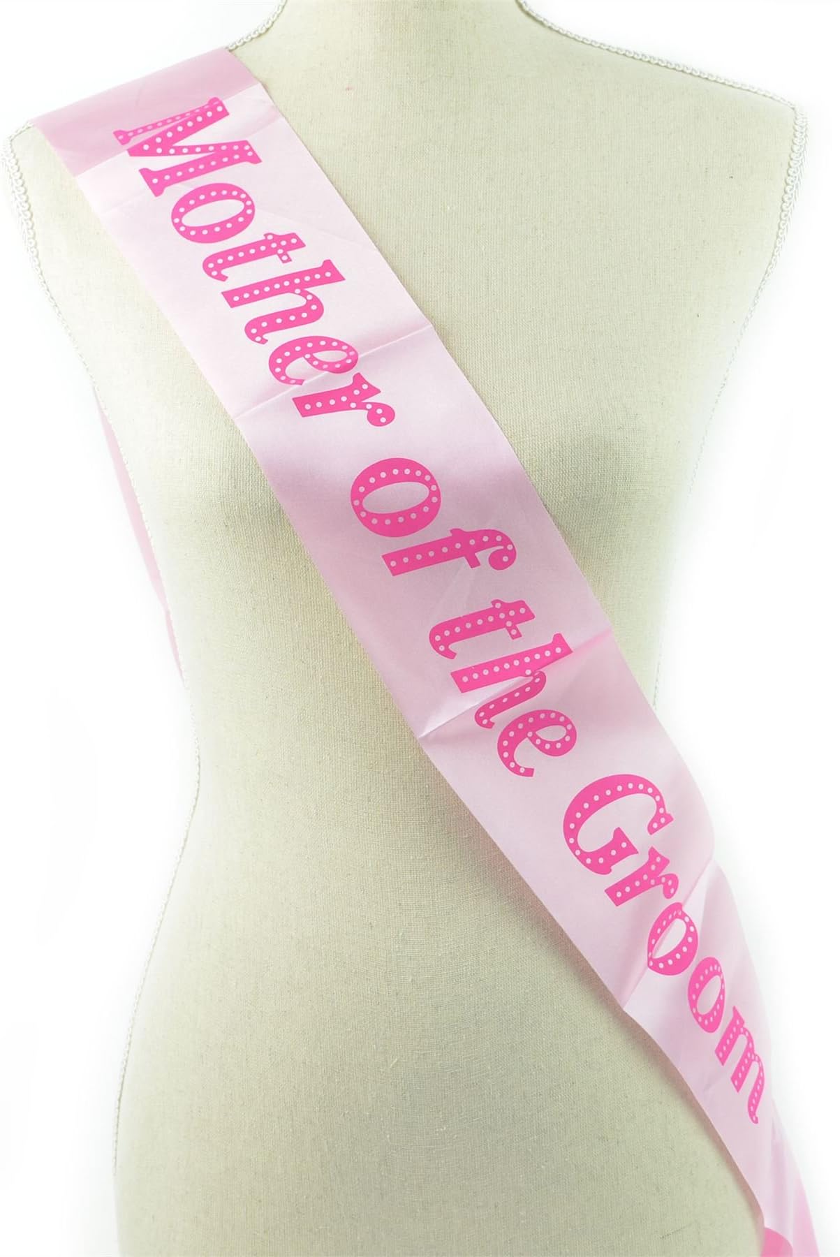 Mother of The Groom Sash Pink Hen Bridal Shower Wedding Party Fancy Dress Accessory Decoration