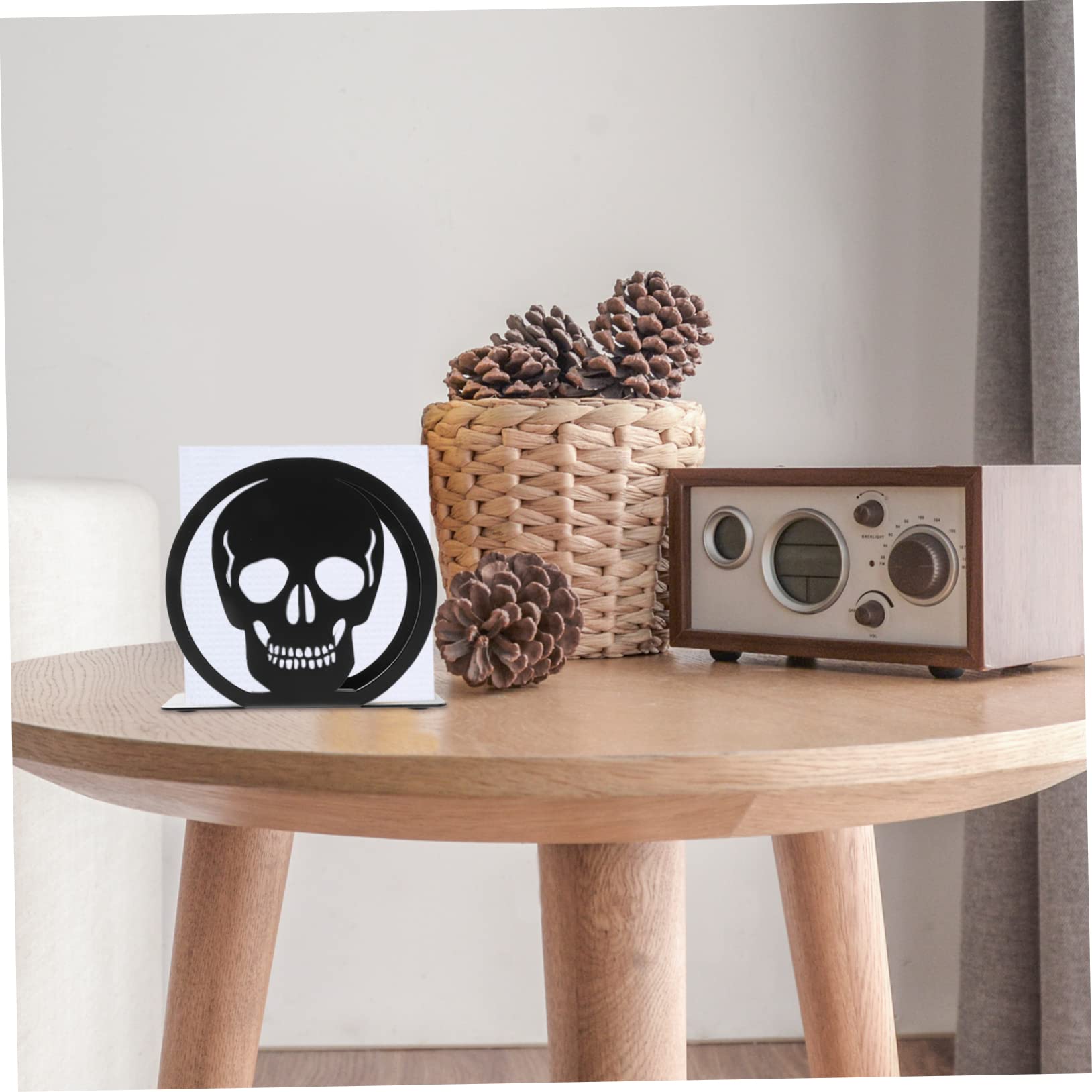 4 Piezas estante de almacenamiento de tejido soporte para mantel estante de tejido organizador mesa escritorio toilet paper dispenser servilletas toallero partidario del tejido Ciieeo