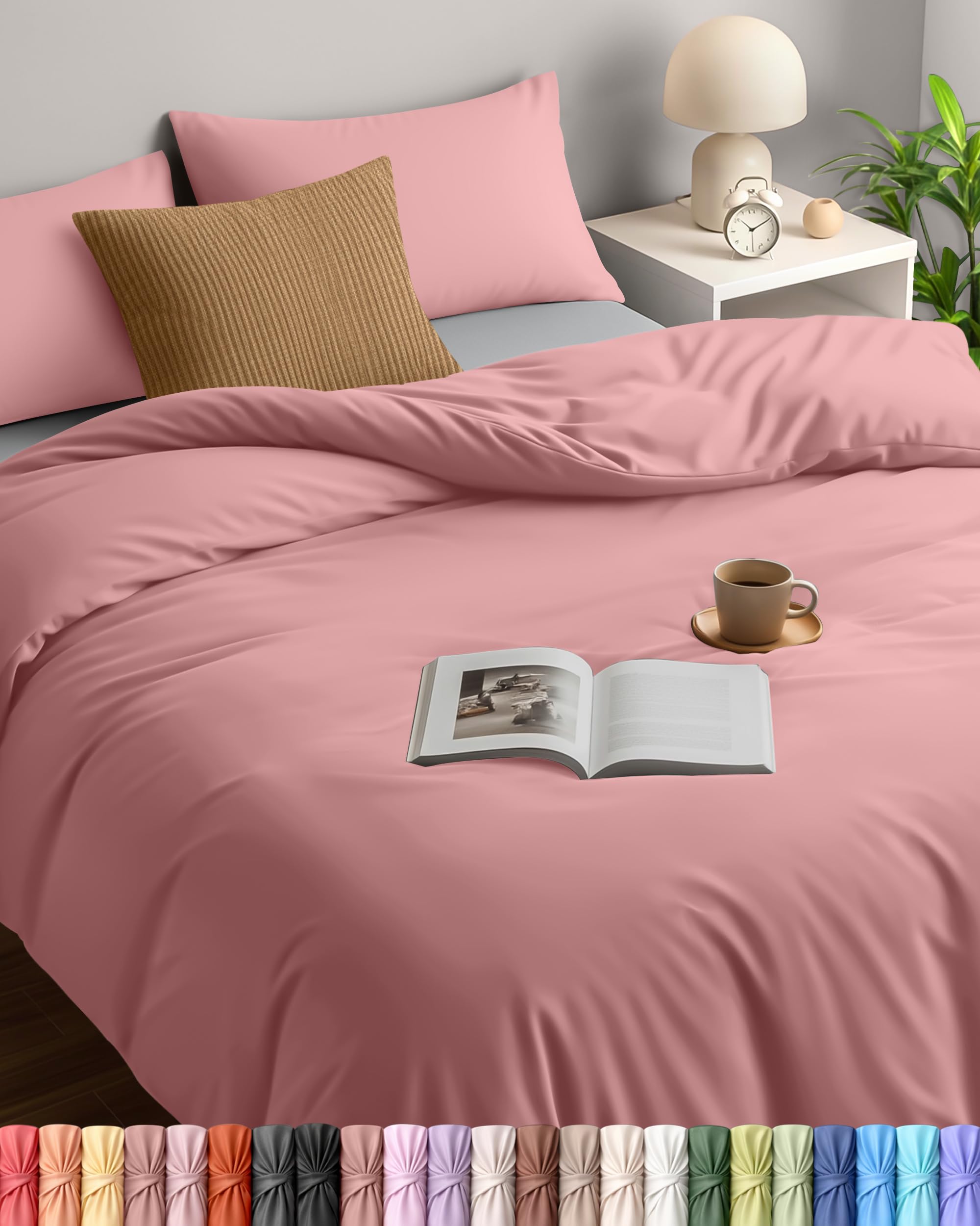 Utopia Bedding Bettwäsche - Mikrofaser Bettbezug + Kissenbezüge