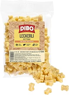 DIBO Leckerli mit Käse, 200g Beutel - Hundesnack klein und praktisch Training Hundeleckerlies, gesund und lecker, Belohnung für Hund und Katze product image