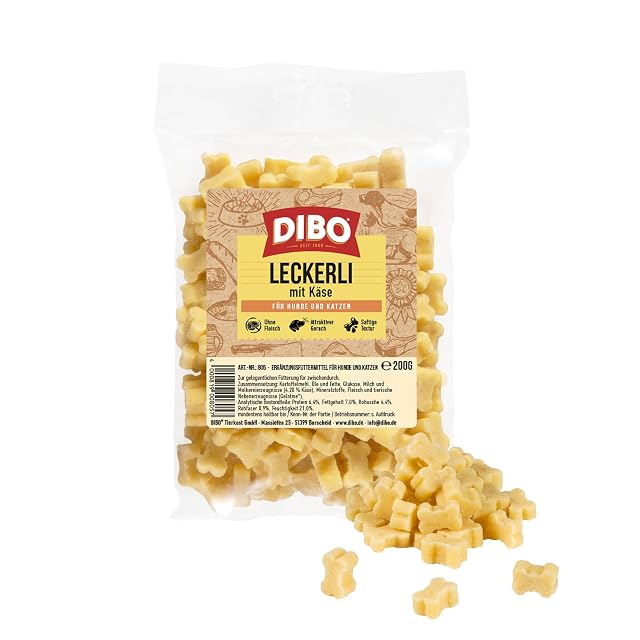 DIBO Golosinas con Queso, Bolsa de 200 g