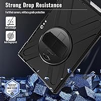 Vista 8 de DreamerX Funda para Microsoft Surface Pro 7+ Plus/Pro 7/6/5/4 de 12.3 pulgadas, funda protectora de silicona resistente resistente con mango