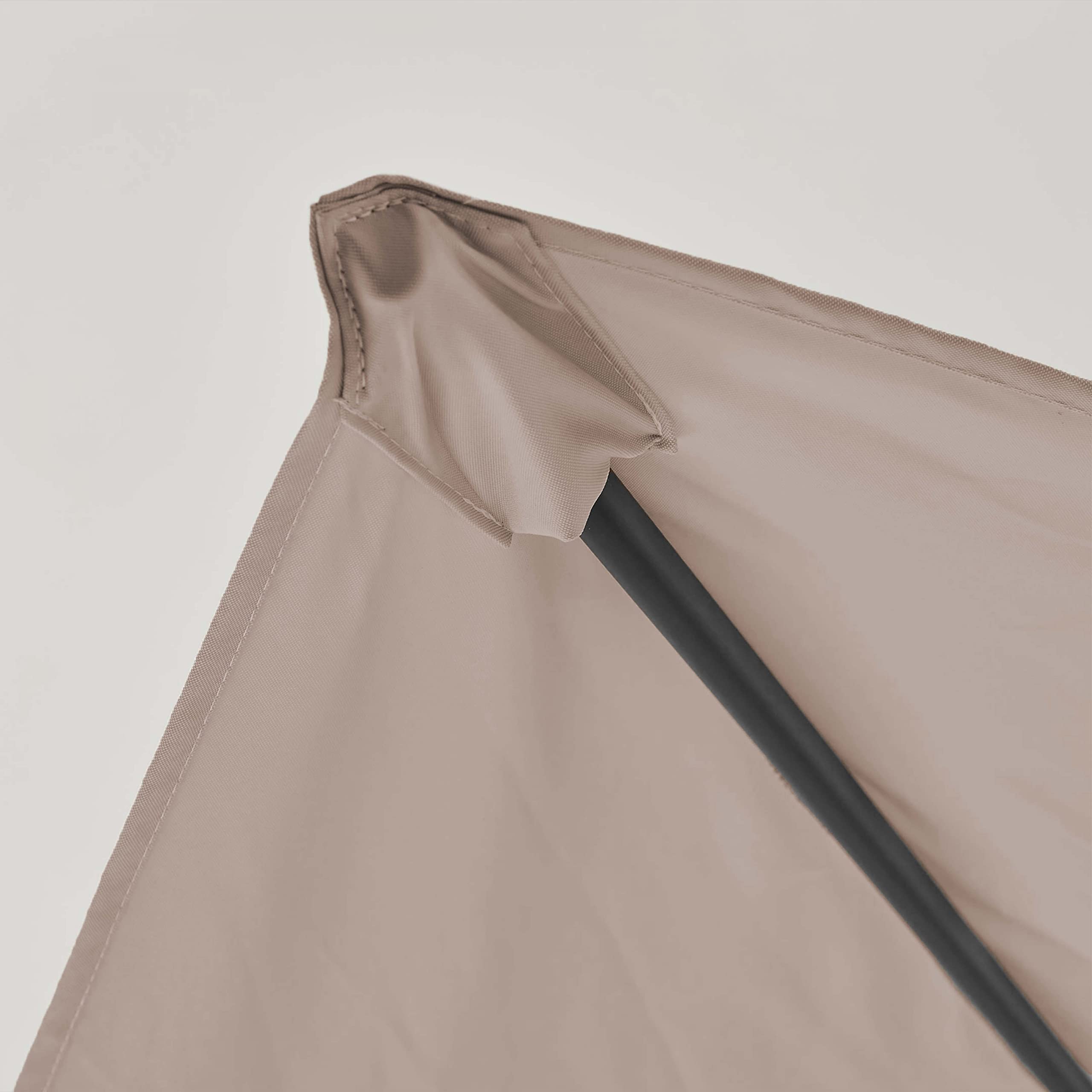 Oviala Toile pour Parasol déporté 4x3m Taupe