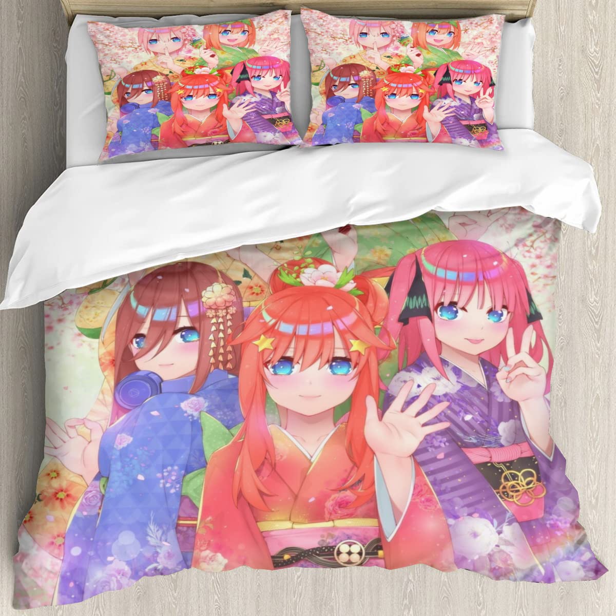 Amazon｜五等分の花嫁 (5) 布団カバー シングル 3点セット 掛け布団