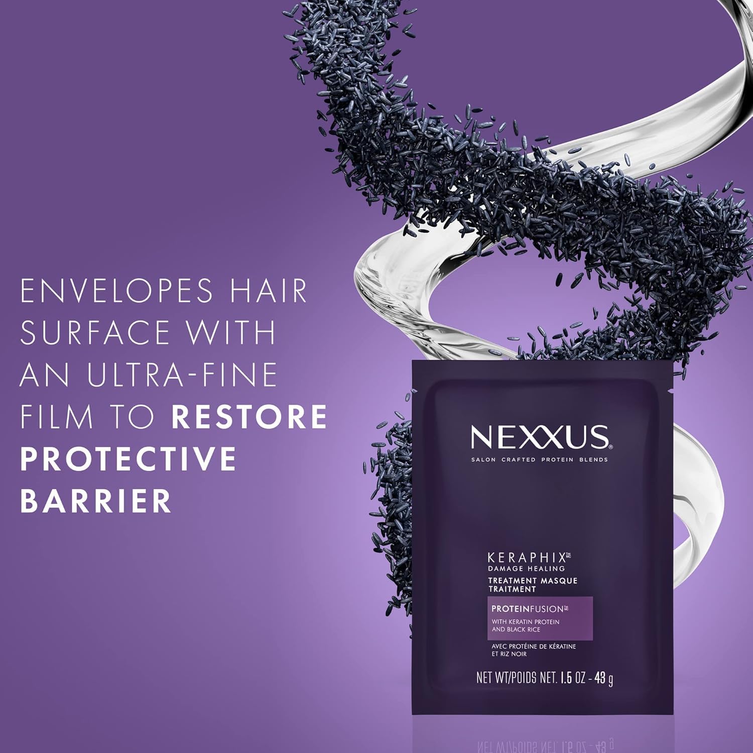 Nexxus Keraphix Second Step Severe Damage Hair Masque, 1.5 oz, Pack of 3
