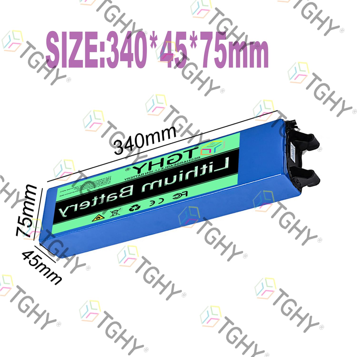 TGHY Monopattino Elettrico Pieghevole Ricaricabile da 36 Volt con Batteria Integrata agli ioni di Litio da 36V 6Ah o 7.8Ah (Fino a 280,8 Wh) per Motore di Monopattino Elettrico.,36v7.8ah,XT60+JST 2