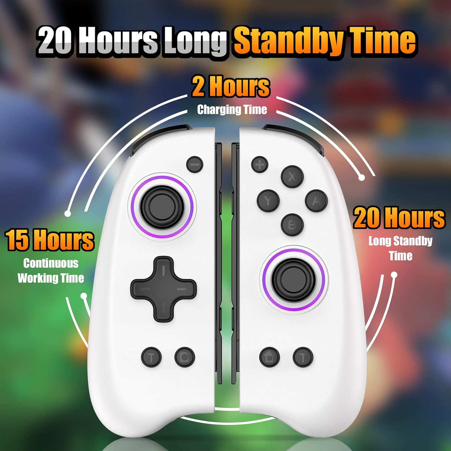 IINE Joypad Controller battery life statistics