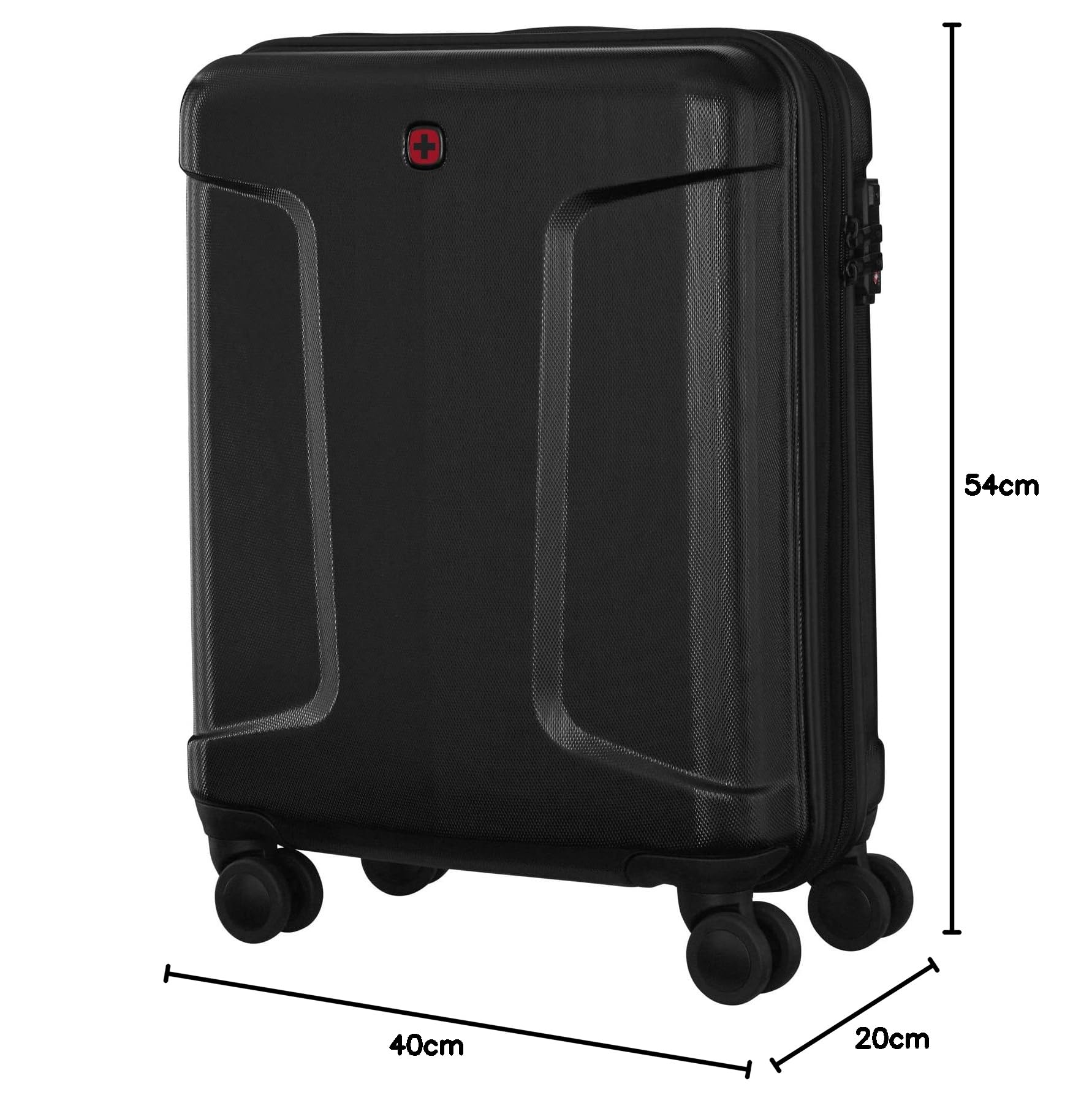 WENGER Legacy Valigia Rigida con 4 Ruote, Trolley, Serratura, Uomo Donna, Viaggi Vacanze