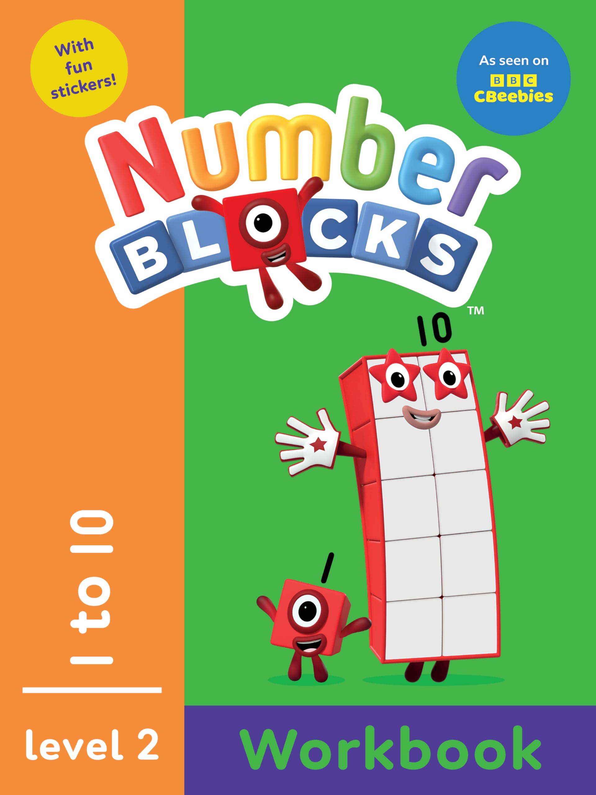 Numberblocks 110 Orange Level Workbook