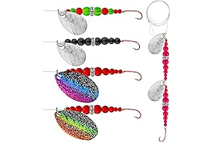 Walleye Lure Spinnerbait Rigs for Freshwater and Saltwater Fishing