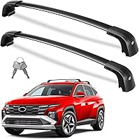 wonderdriver Roof Rack Cross Bars for Hyundai Tucson 2016-2026 SEL/N Line/Limited - 220lbs Lockable Aluminum Black Cargo Carrier
