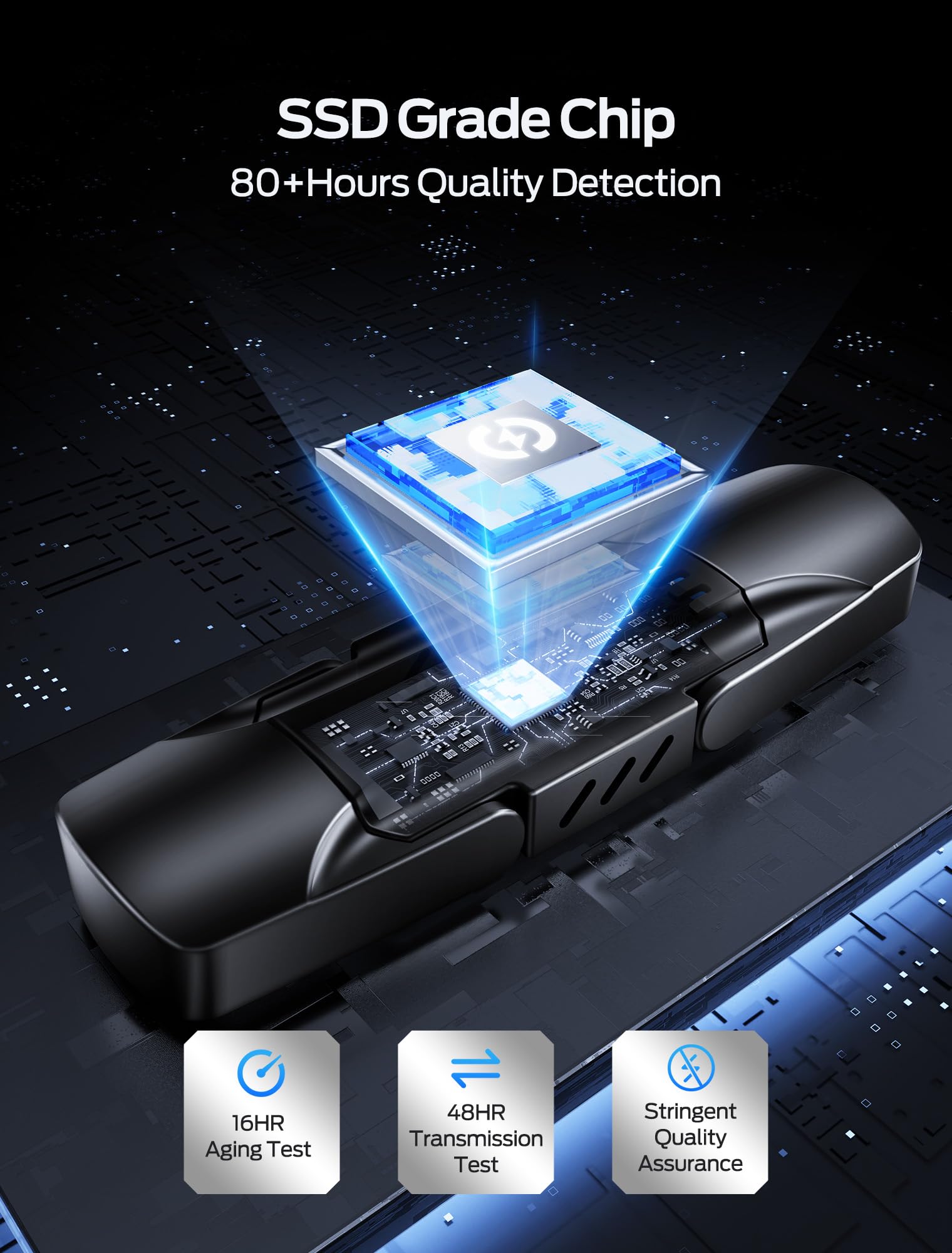 MOVE SPEED Unidades de estado sólido de 128 GB, SSD externo de velocidad de lectura de 570 MB/S con doble puerto tipo C + SSD portátil USB 3.2 para iPhone 17/16/15 Series, Android, Mac, Windows