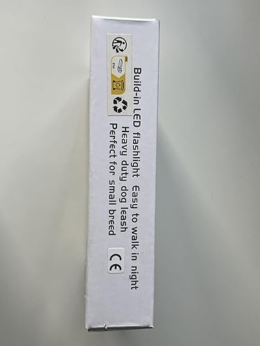 Miniatura 9 de Correa retráctil para perro con luz LED, correa extensible de 16.4 ft para cachorros pequeños y medianos de hasta 55.1 lbs, sistema de freno y